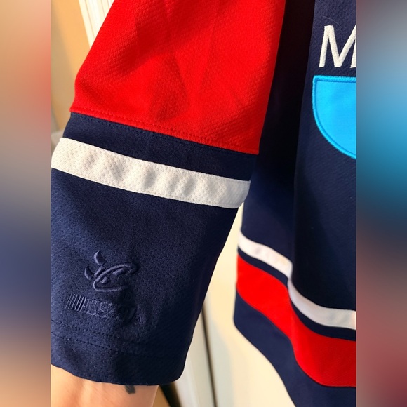 Vintage 90s Chase Authentics NASCAR Jeff Gordon #24 DuPont hockey jersey Sz XL - Picture 6 of 9